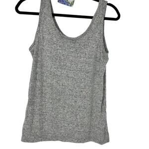 Wondering Dreams Soft Gray Pajama Tank Top Size Small